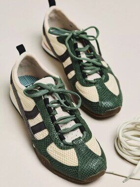 Coolway Nilo Sneakers Size 7 Color Green and Cream